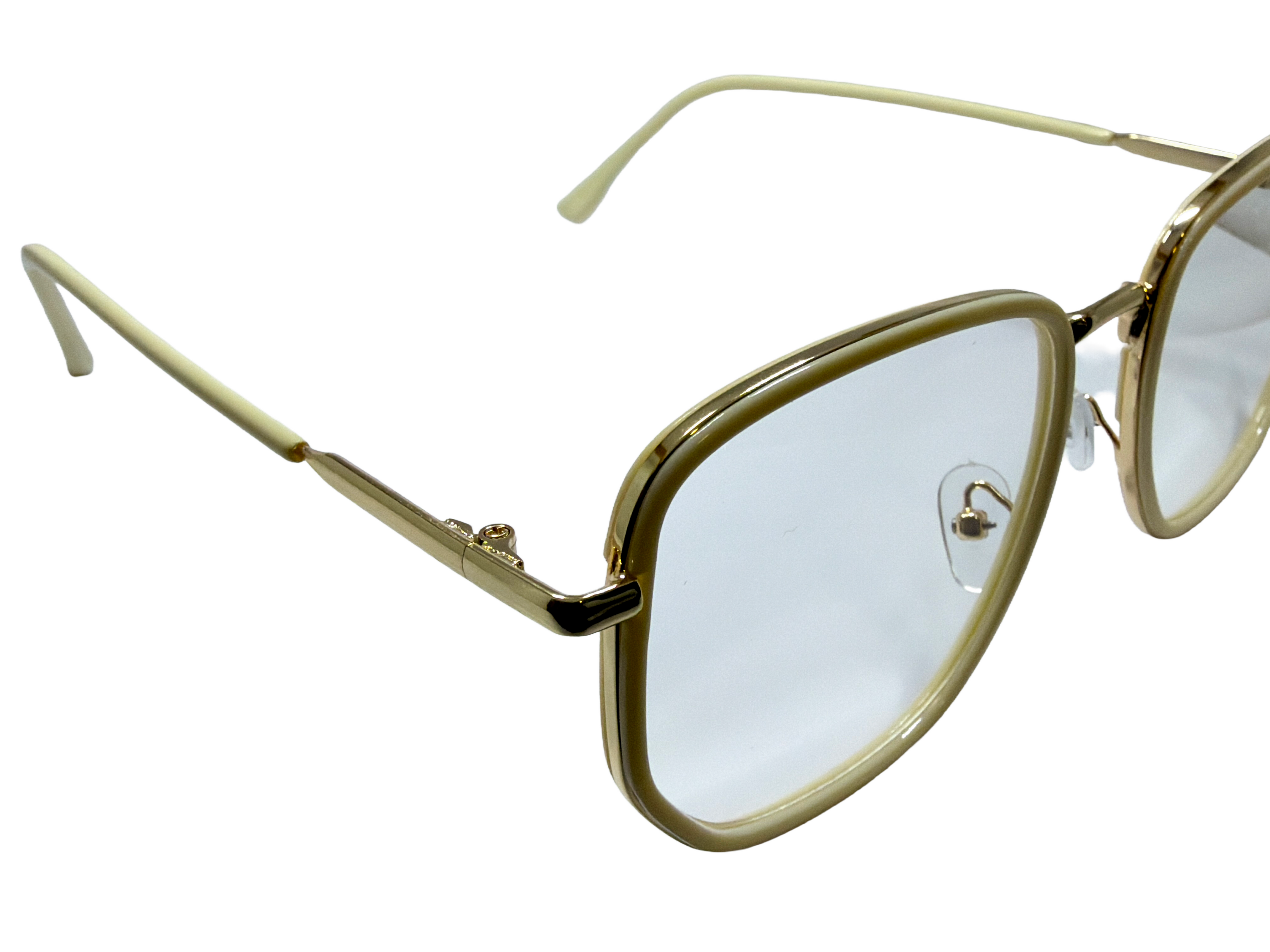AYNA Sage Gold Rectangle Optical Frame