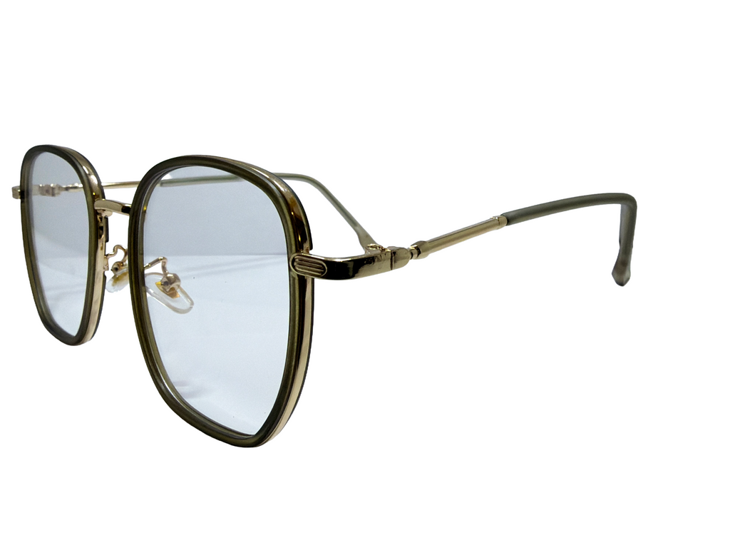 AYNA Valora Olive Gold Rectangle Optical Frame