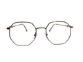 AYNA Roselle Gold Pink Rectangle Optical Frame with Stone Accents