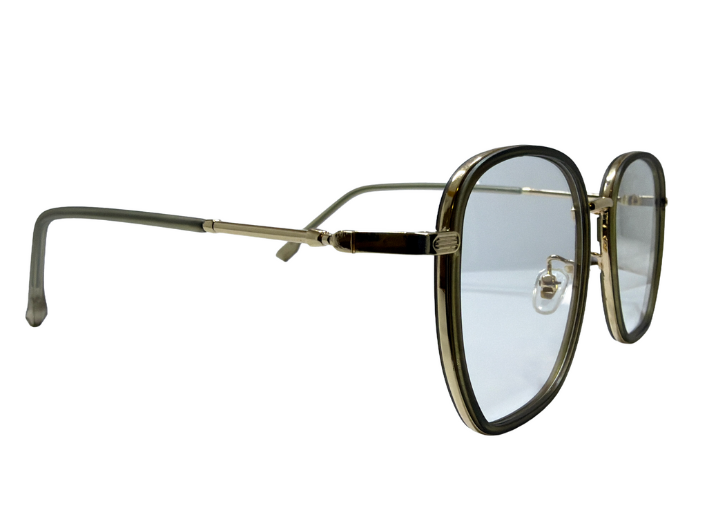 AYNA Valora Olive Gold Rectangle Optical Frame