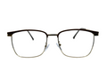 AYNA Maven Brown Gold Browline Rectangle Optical Frame