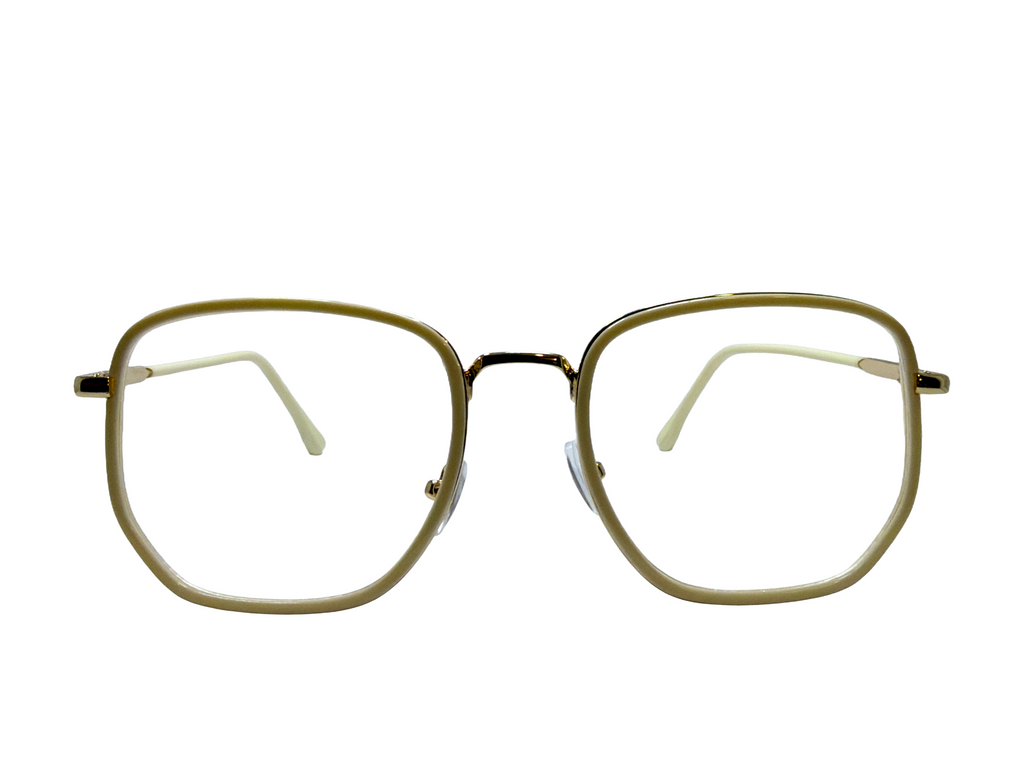 AYNA Sage Gold Rectangle Optical Frame