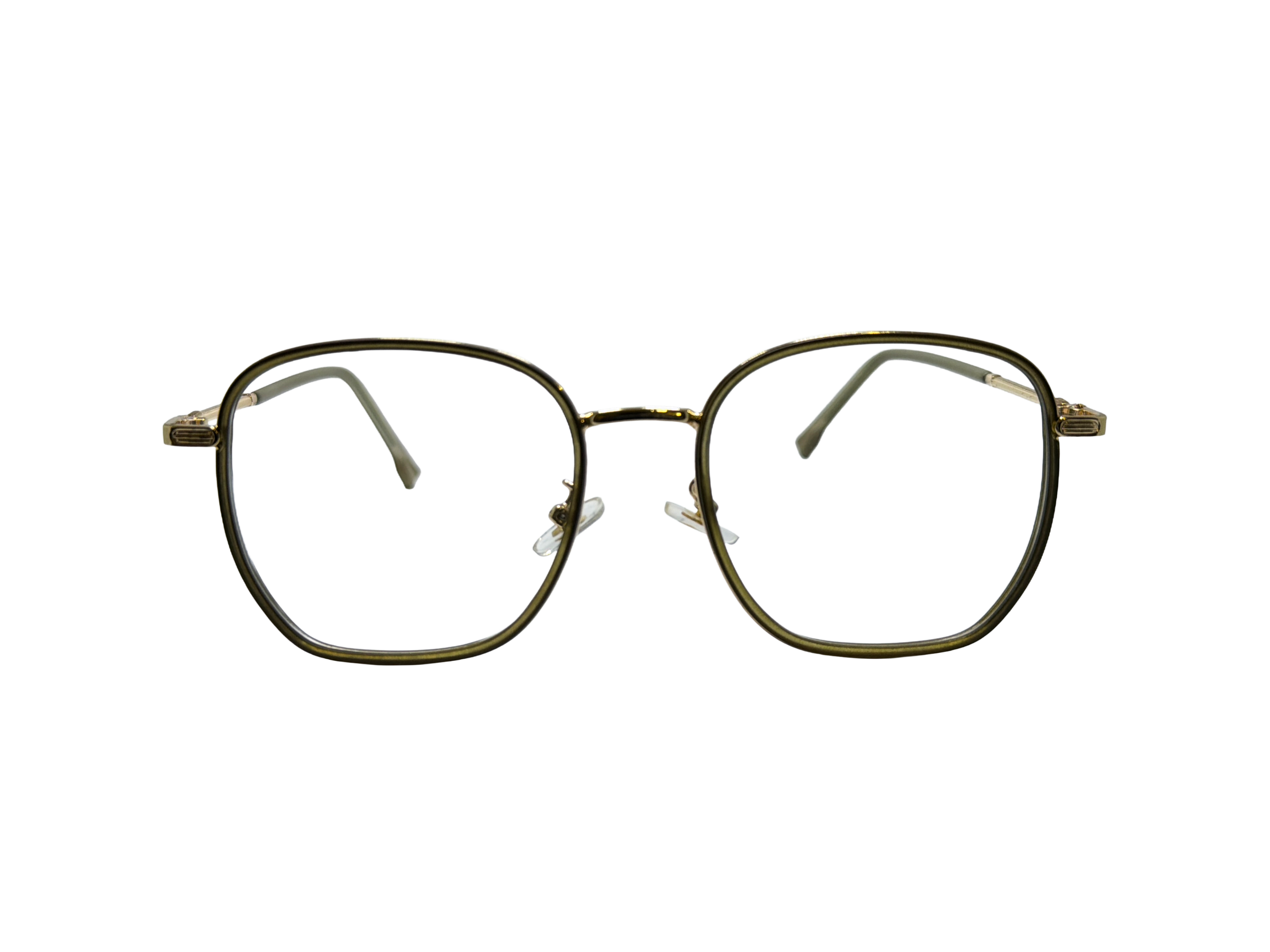 AYNA Valora Olive Gold Rectangle Optical Frame