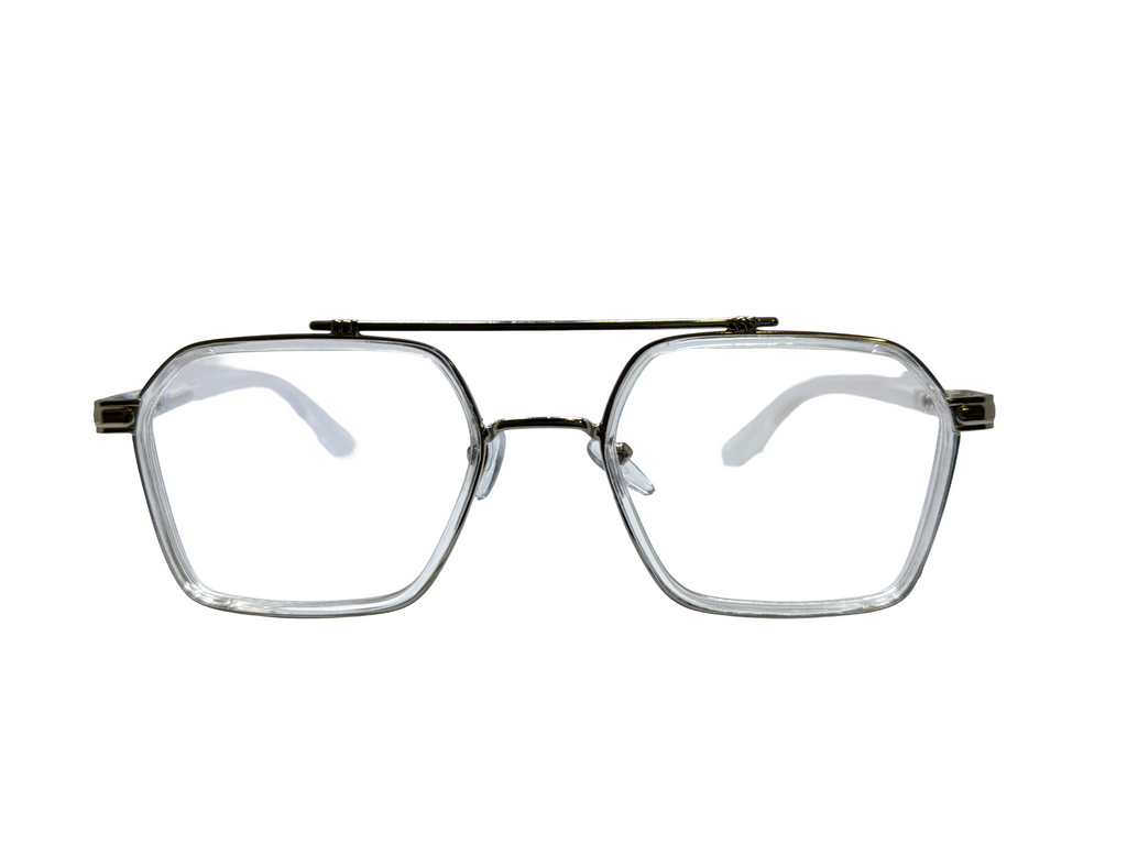 AYNA Frostline Clear Silver Square Optical Frame