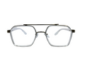 AYNA Frostline Clear Silver Square Optical Frame