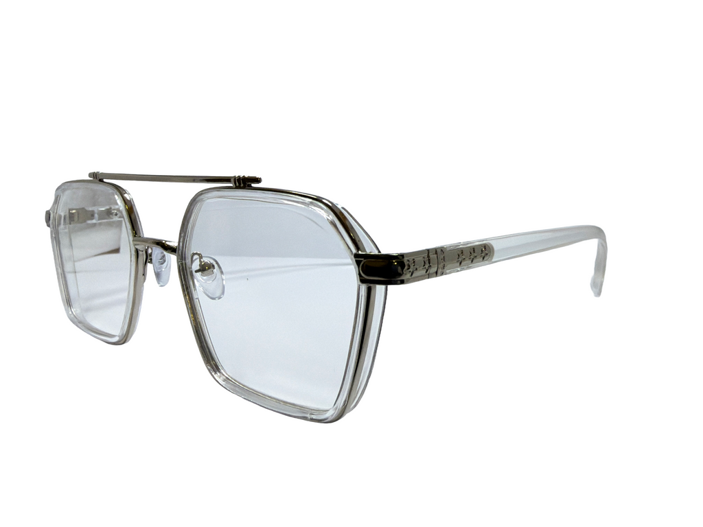 AYNA Frostline Clear Silver Square Optical Frame