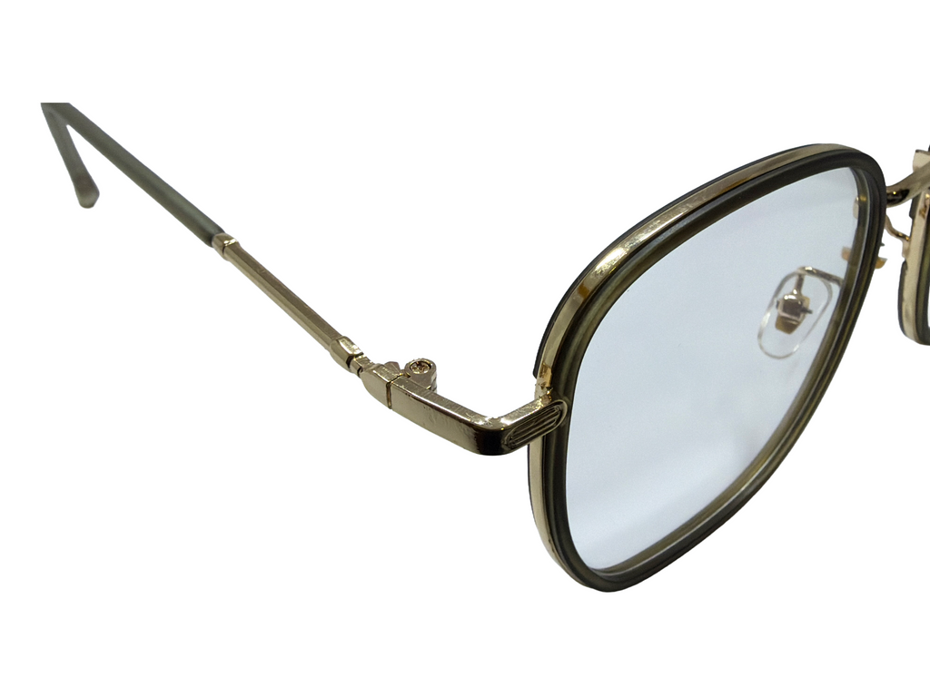 AYNA Valora Olive Gold Rectangle Optical Frame