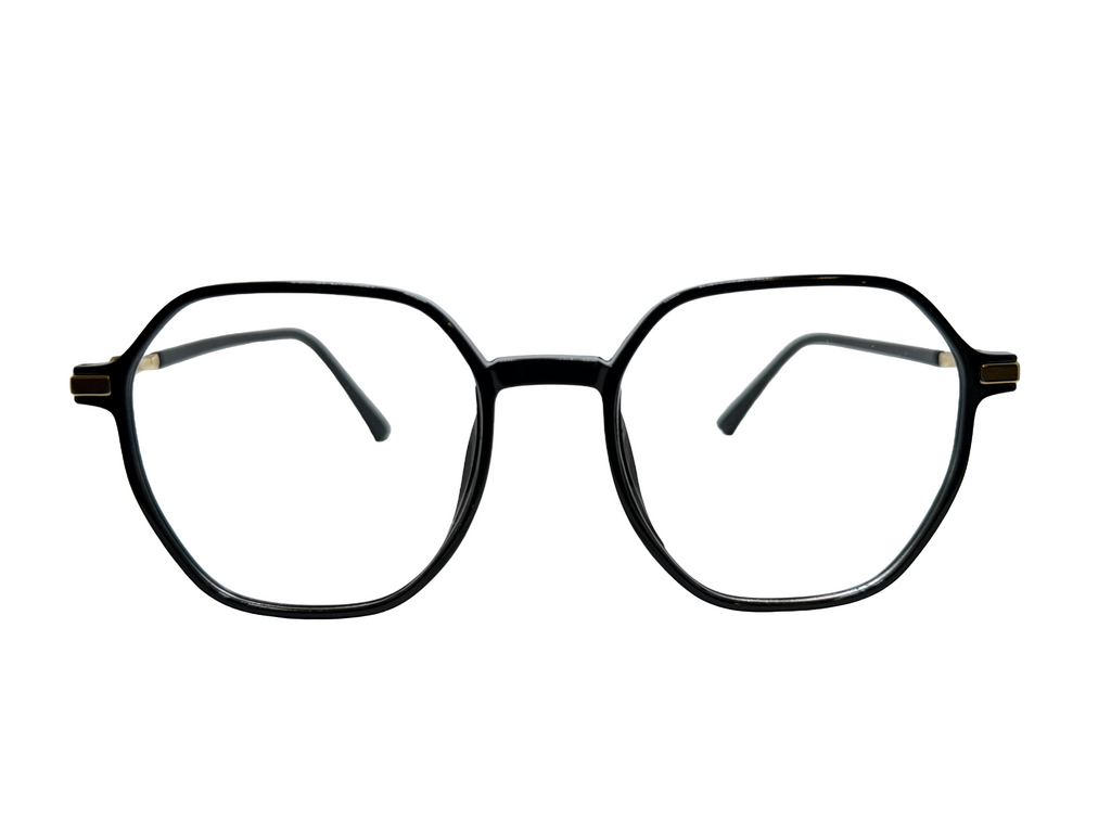 AYNA Obsidian Gold Rectangle Optical Frame