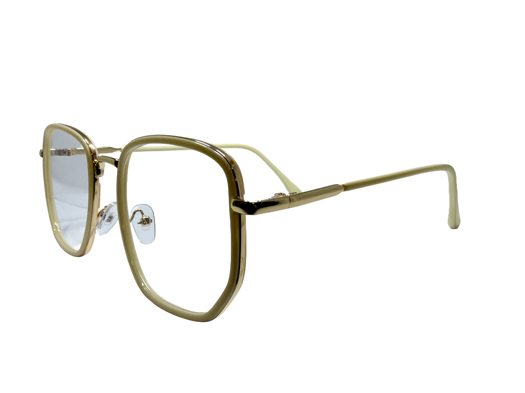 AYNA Sage Gold Rectangle Optical Frame