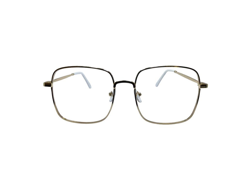 AYNA Celeste Gold Stone-Accent Rectangle Optical Frame