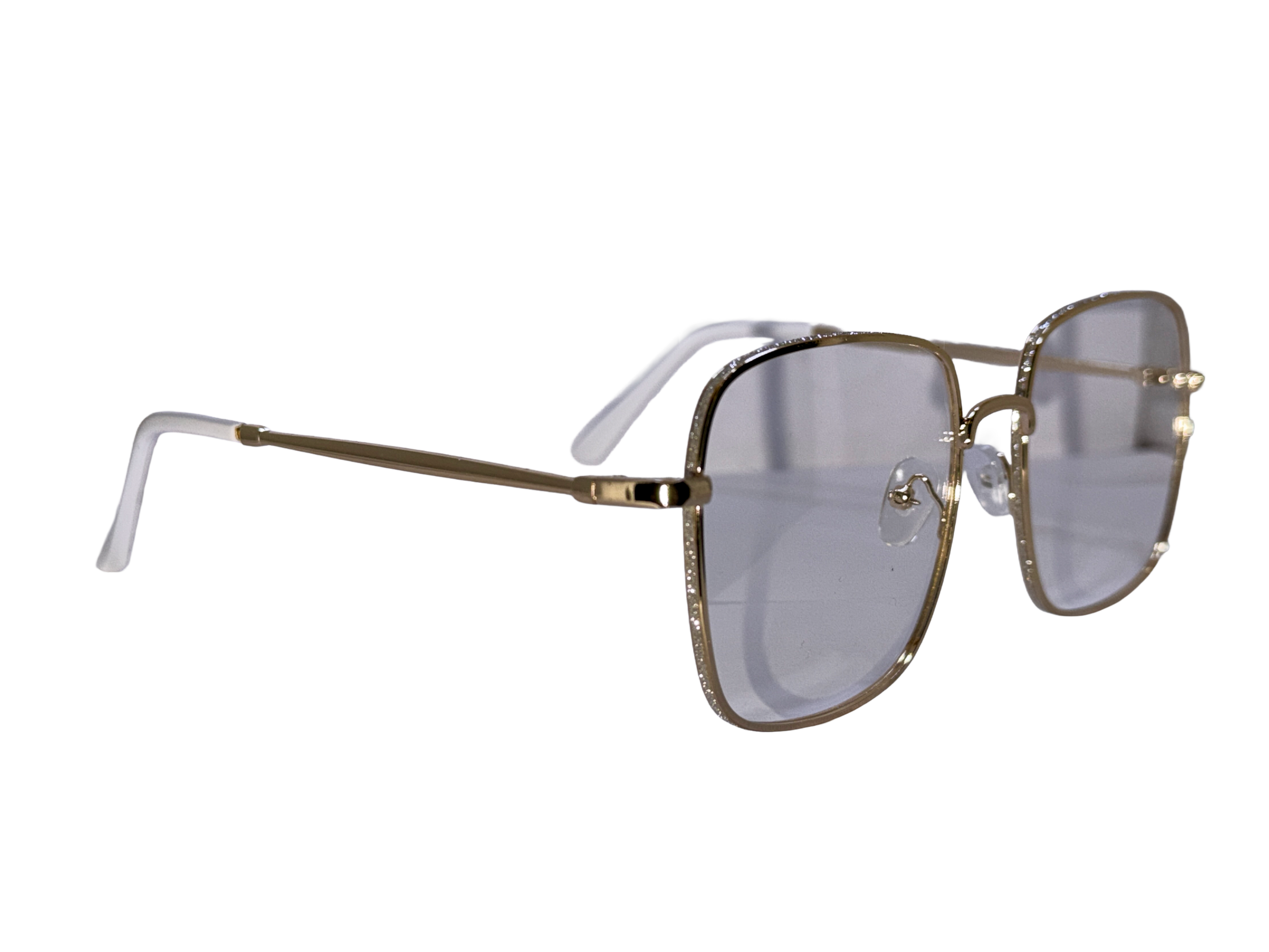 AYNA Celeste Gold Stone-Accent Rectangle Optical Frame