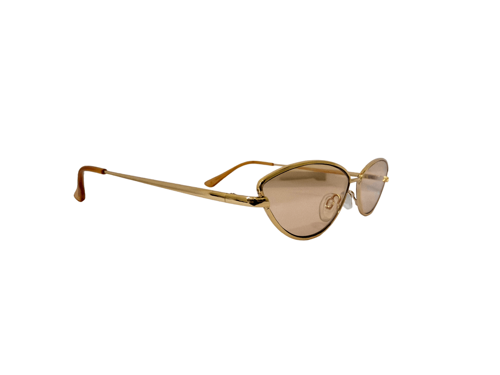 AYNA Aurelia Gold Cat-Eye Sunglasses side view